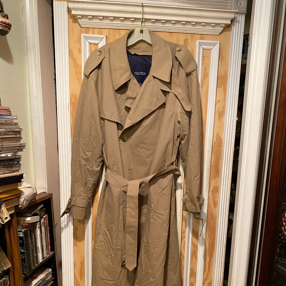 Nautical Trench Coat Men 42R